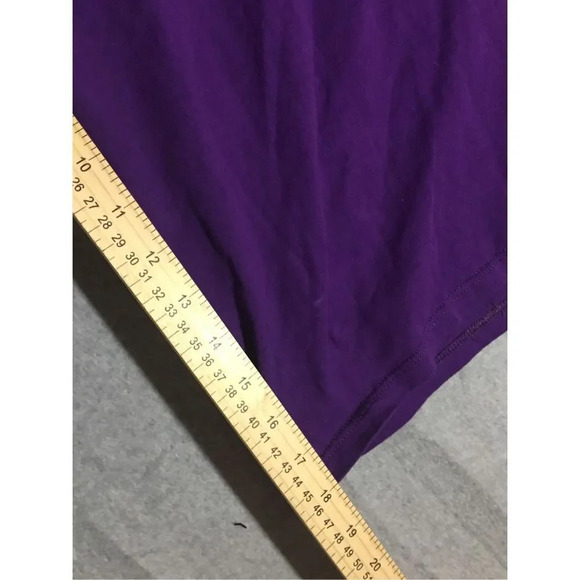 Womens Disney Shirt Size Large Vintage Tag Cotton Made in USA Music Purple - Picture 3 of 3